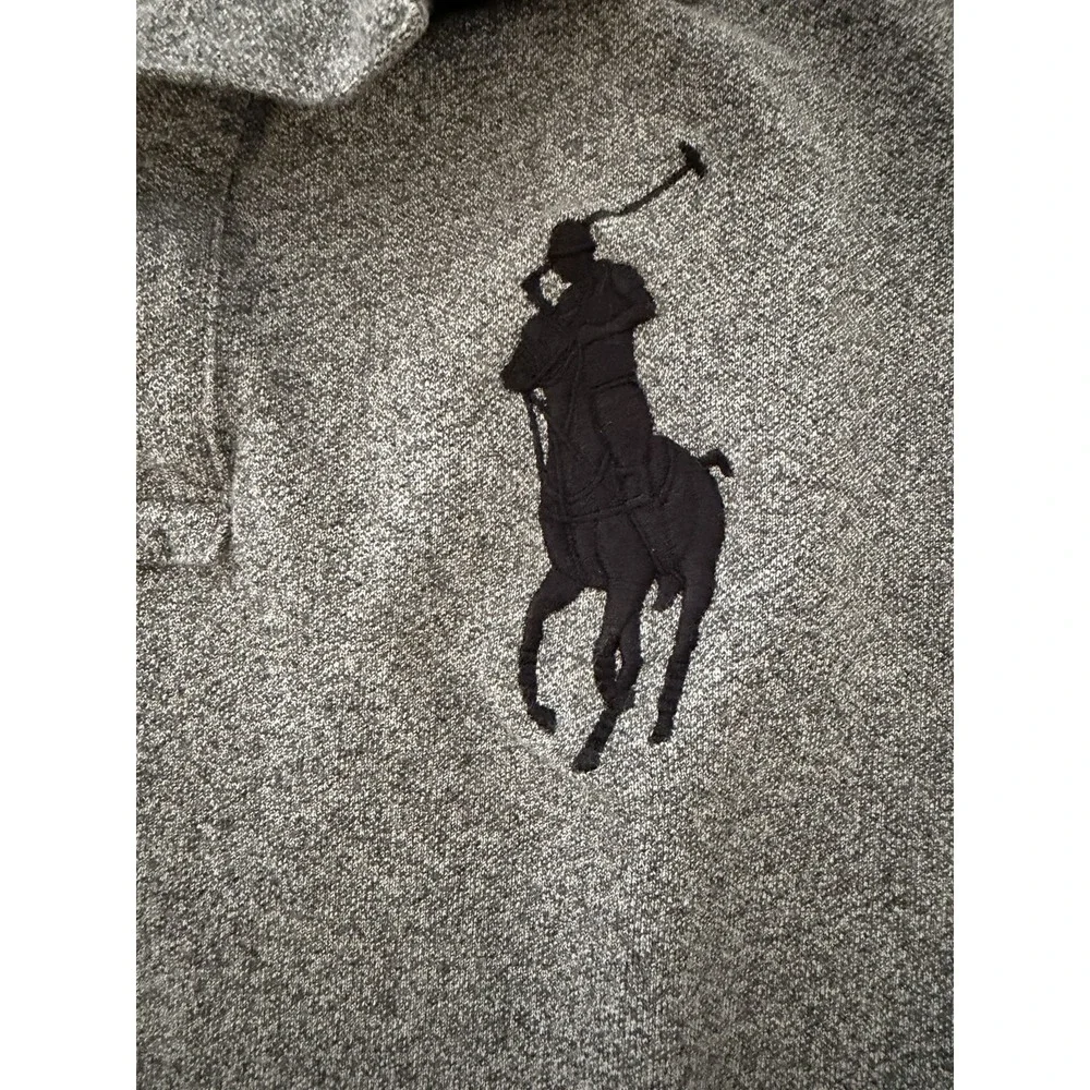 Mens Polo Ralph Lauren Big Pony Cotton Knit SS Shirt Size 1XB Big Grey Preppy